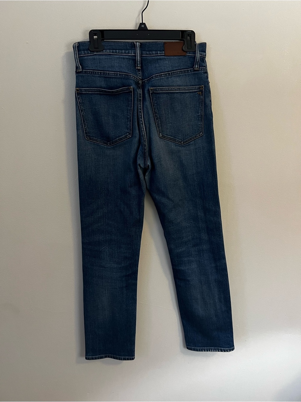 Madewell Women's Straight Leg Jeans in Dark Blue Wash